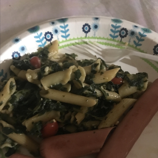 Spinach and Pasta Shells