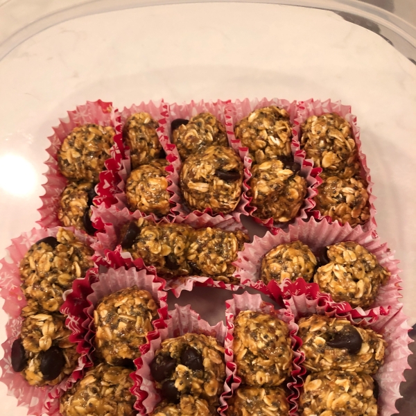 Crunchy Chocolate Chip Peanut Butter Snack Bites