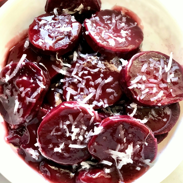 Slow Cooker Candied Purple Yams