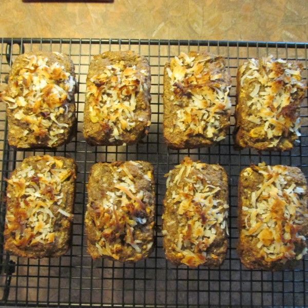 Banana Coconut Flaxseed Muffins with Apple and Chia