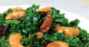 Kale Salad with Sugar-Coated Cashews