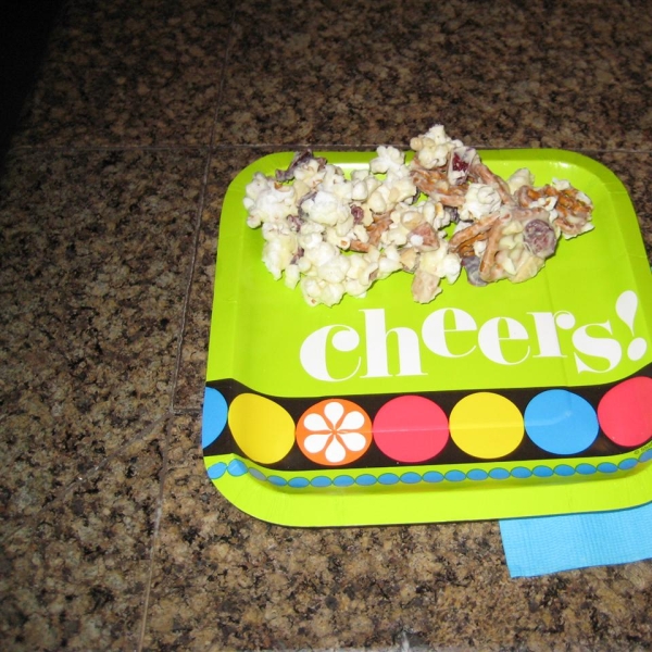 Ashley and Whitney's Popcorn and Pretzel Sweet Snack Mix
