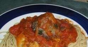 Bison Meatballs and Spaghetti