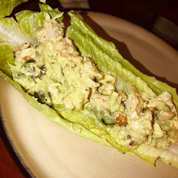 Basil-Avocado Chicken Salad Wraps