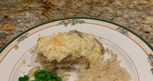 Macadamia-Crusted Sea Bass with Mango Cream Sauce