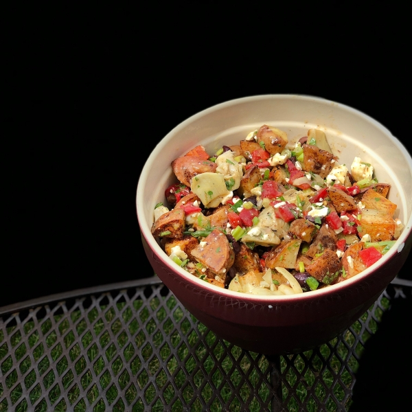 Roasted Potato Salad with Balsamic Dressing