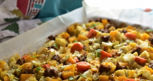 Sheet Pan Sausage and Seasonal Vegetables