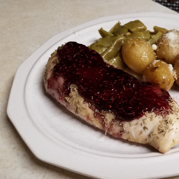 Raspberry-Glazed Rosemary Chicken