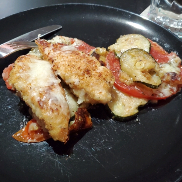 Baked Chicken and Zucchini