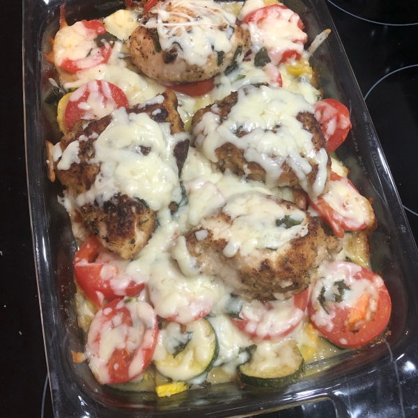 Baked Chicken and Zucchini