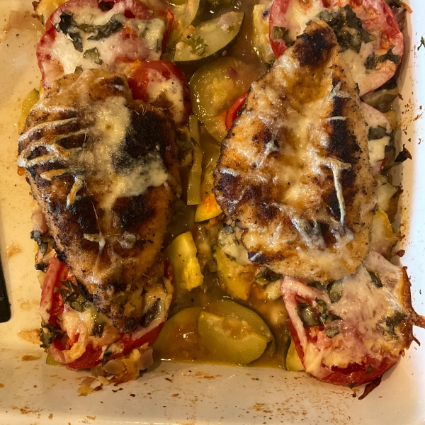Baked Chicken and Zucchini