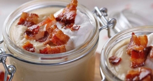 Butterscotch Pudding with Candied Bacon
