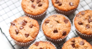 Whole Wheat Oatmeal Chocolate Chip Muffins