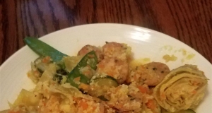 Artichoke and Chicken Sausage Cauliflower 