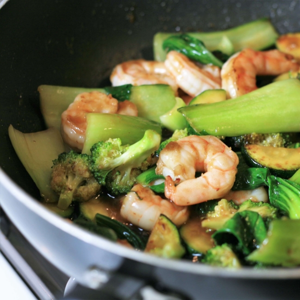 Teriyaki Shrimp and Vegetable Stir-Fry