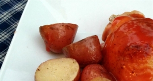 Bourbon Cider Chicken Thighs with Potatoes