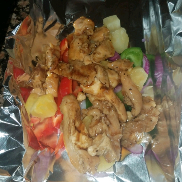Easy Hawaiian Chicken Packets