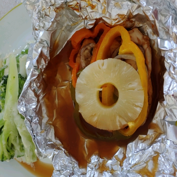 Easy Hawaiian Chicken Packets