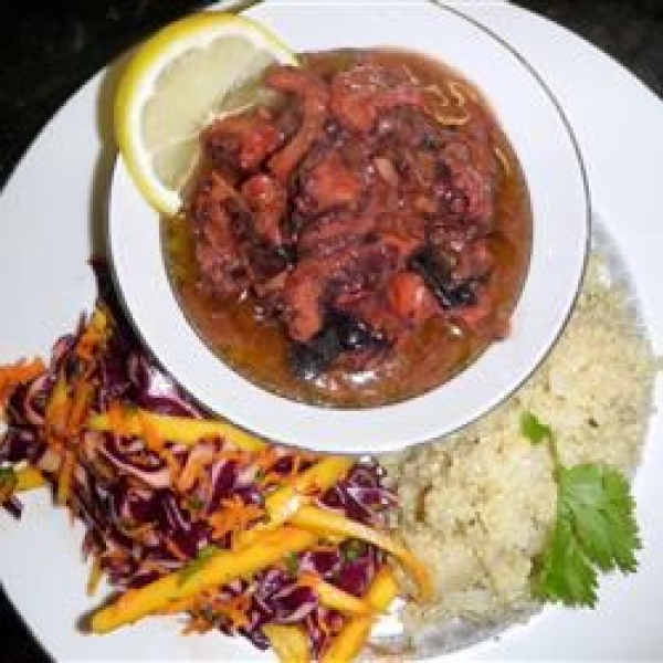 Caribbean Stewed Octopus