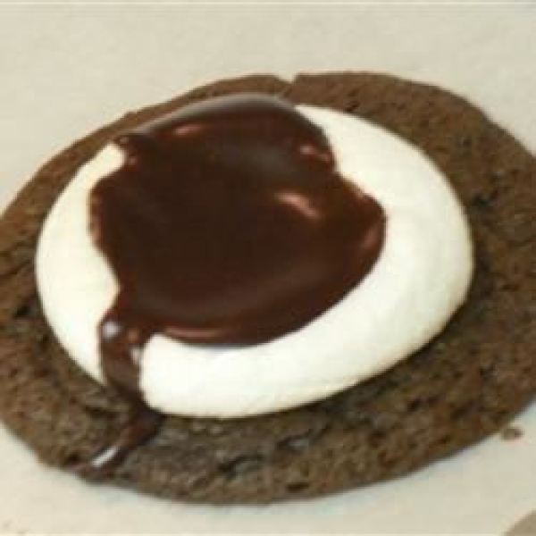 Chocolate Frosted Marshmallow Cookies