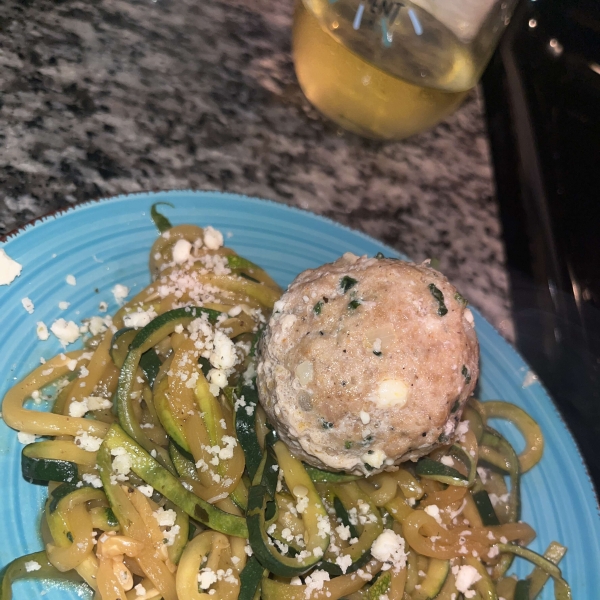 Baked Spinach, Feta, and Turkey Meatballs