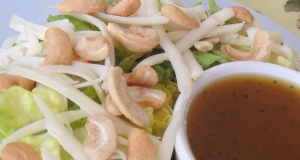 Cashew and Swiss cheese Salad with Poppy Seed Dressing