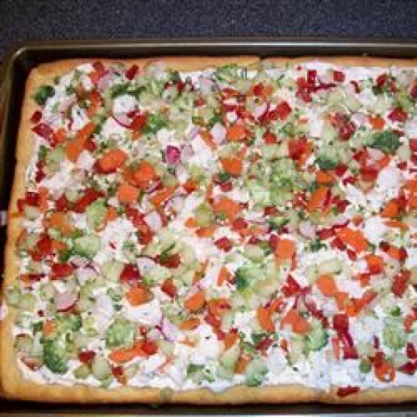 Vegetable Pizza Squares