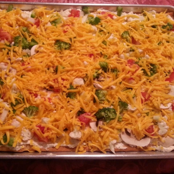 Vegetable Pizza Squares