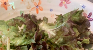 Simple Red Leaf Salad