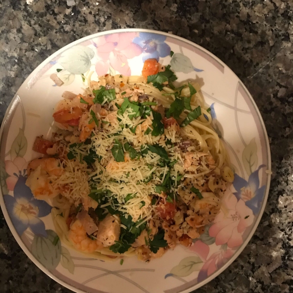 Shrimp Scampi with Linguini