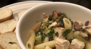 Chicken and Tomato Stew with Arugula and Cannellini