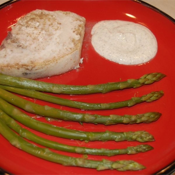 Lemon Thyme Swordfish with Asparagus