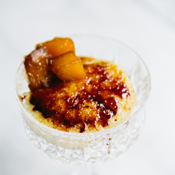 Cardamom Creme Brulee Parfait with Candied Pumpkin