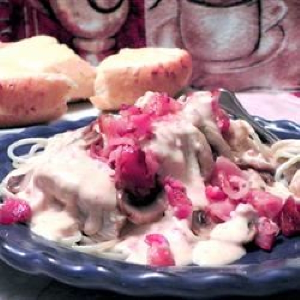 Father-in-Law's Scallops with Sun-Dried Tomatoes and Bacon