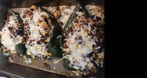 Chorizo Stuffed Poblano Peppers