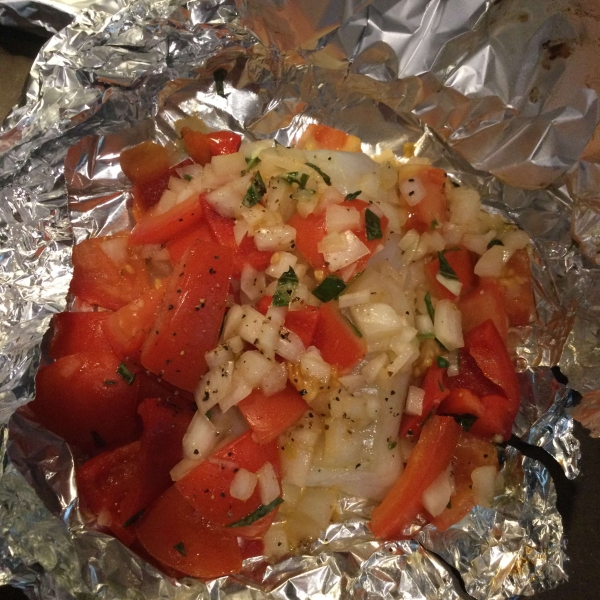 Baked Cod in Foil