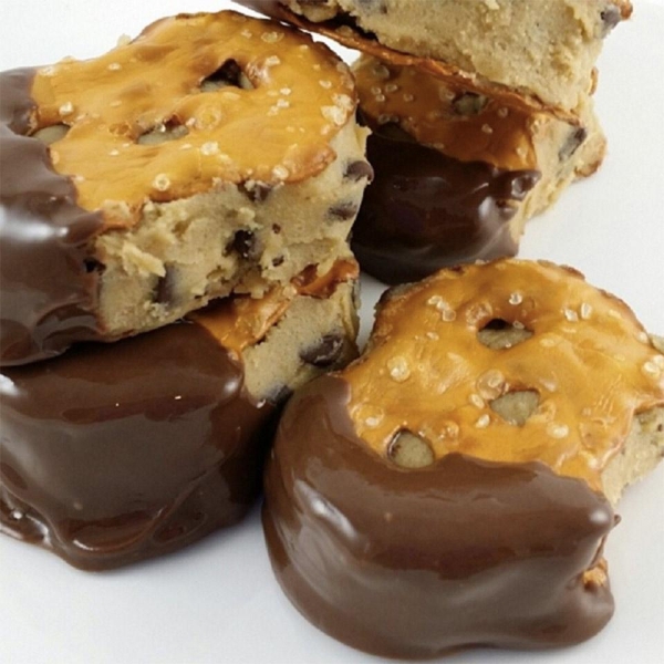Chocolate and Cookie Dough Pretzel Crisps® Sandwiches