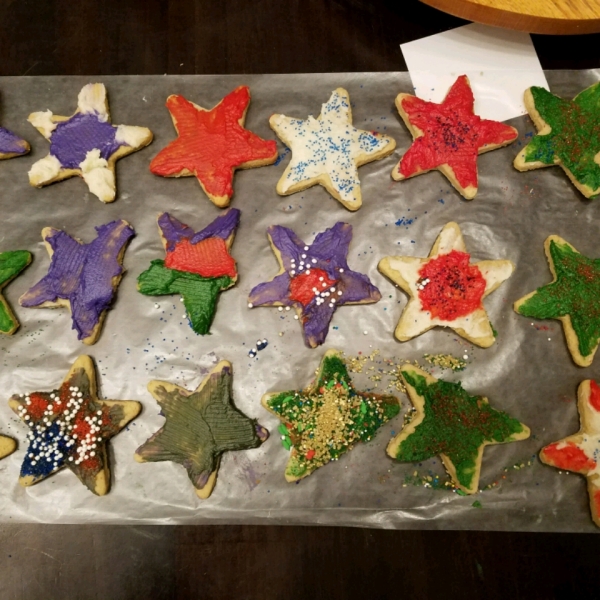 Brown Sugar Cut-Out Cookies and Icing