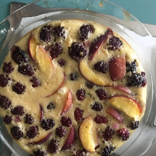 Chef John's Peach Blackberry Flognarde