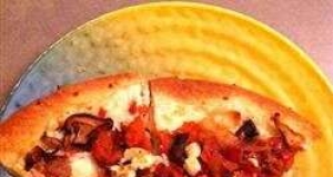 Thin-Crust Pizza with Roasted Mushrooms and Smoked Bacon