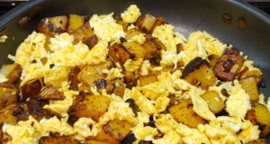 Spicy Potatoes and Scrambled Eggs