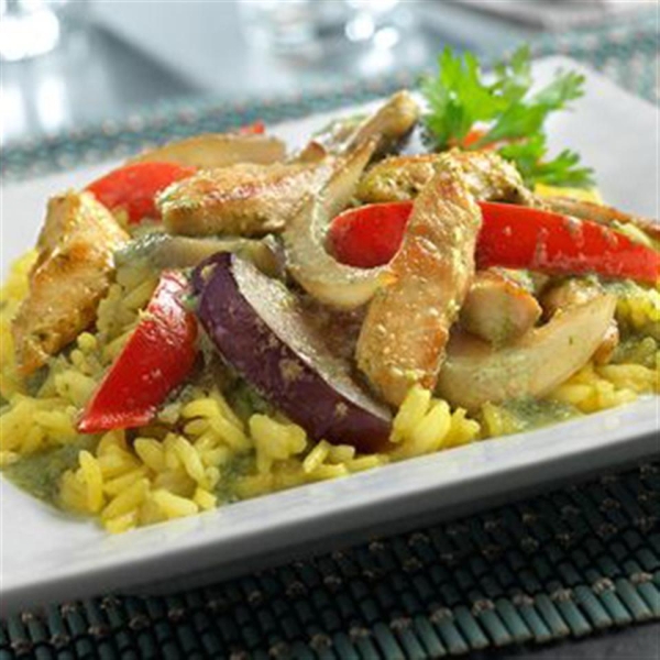 Thai Ginger Chicken with Yellow Jasmine Rice