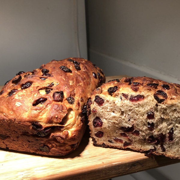 Cranberry Pignoli Nut Bread