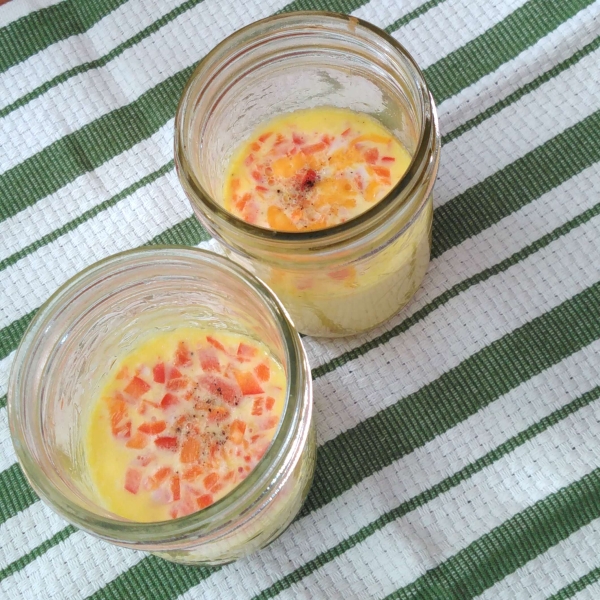 Ham and Cheddar Sous Vide Egg Bites