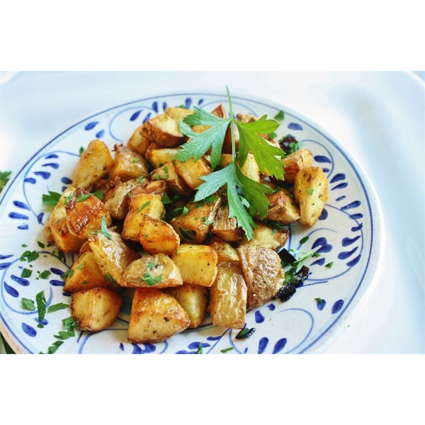 Duck Fat Green Garlic Homefries