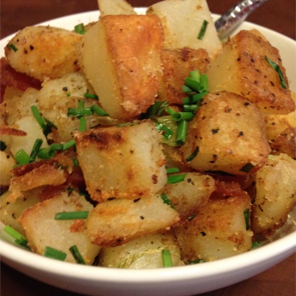 Duck Fat Green Garlic Homefries