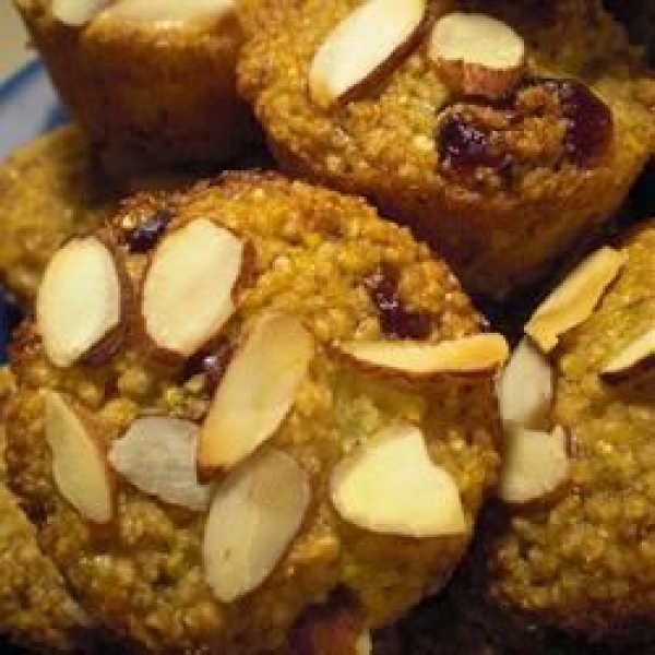 Gritty Banana Mango Corn Muffins