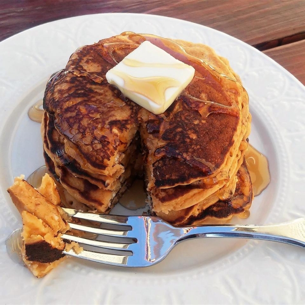 Butterscotch Pudding Pancakes