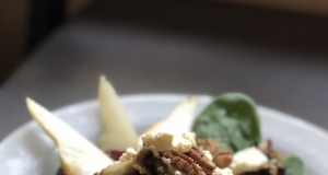 Tenderloin, Cranberry and Pear Salad with Honey Mustard Dressing