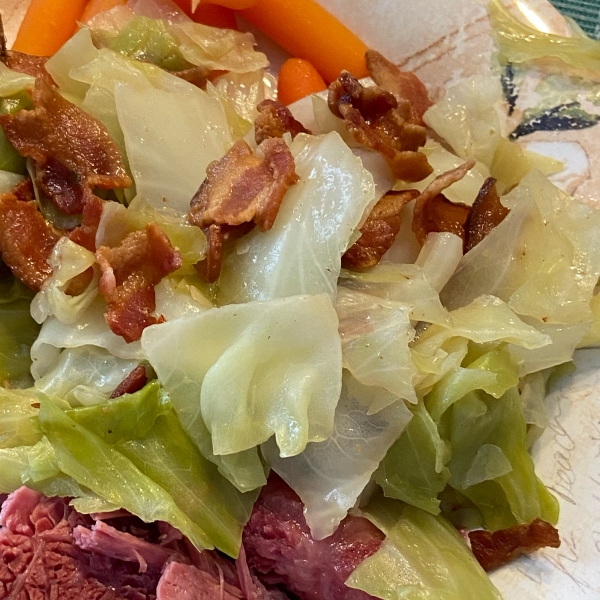Fried Irish Cabbage with Bacon